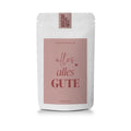 Tee „alles alles GUTE“ – Früchteteemischung Himbeerblüten in der Geschenktüte