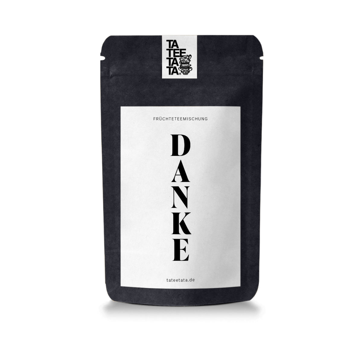 Tee „Danke“ – Früchteteemischung Erdbeer Maracuja in der Geschenktüte