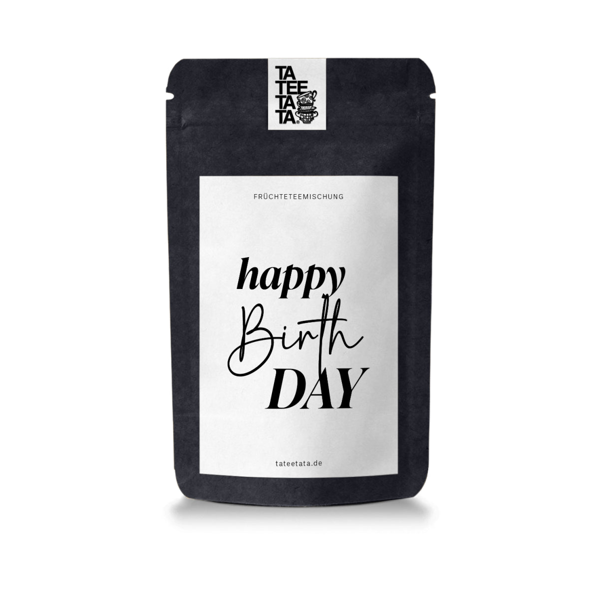 Tee „happy BirthDAY“ – Früchteteemischung Kirsch Kiwi Kokos in der Geschenktüte