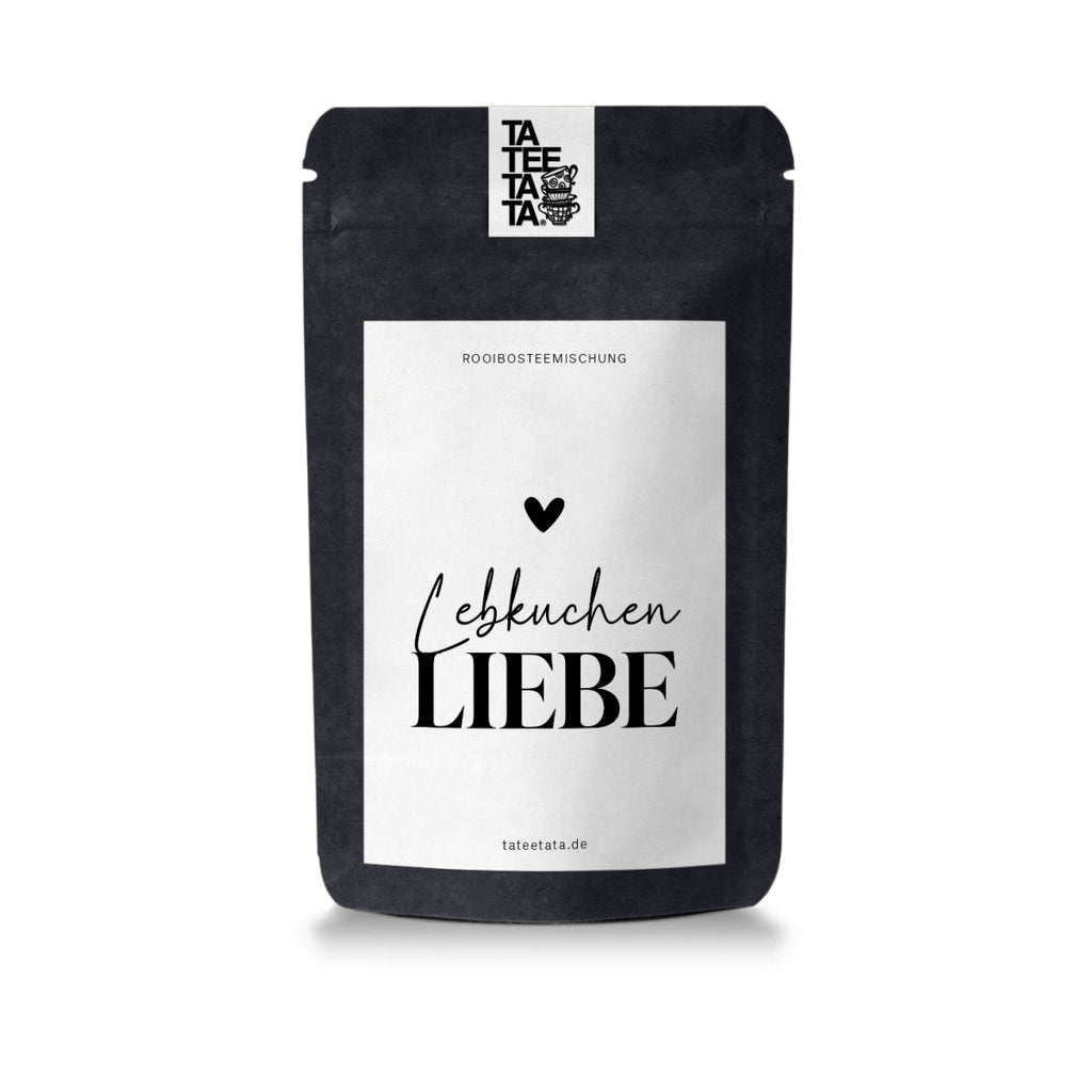 Tee „Lebkuchenliebe“ – Rooibosteemischung Mandel Lebkuchen in der Geschenktüte