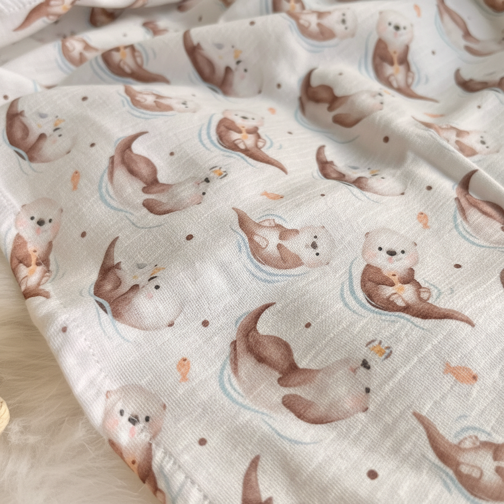 Musselintuch Otter Detail