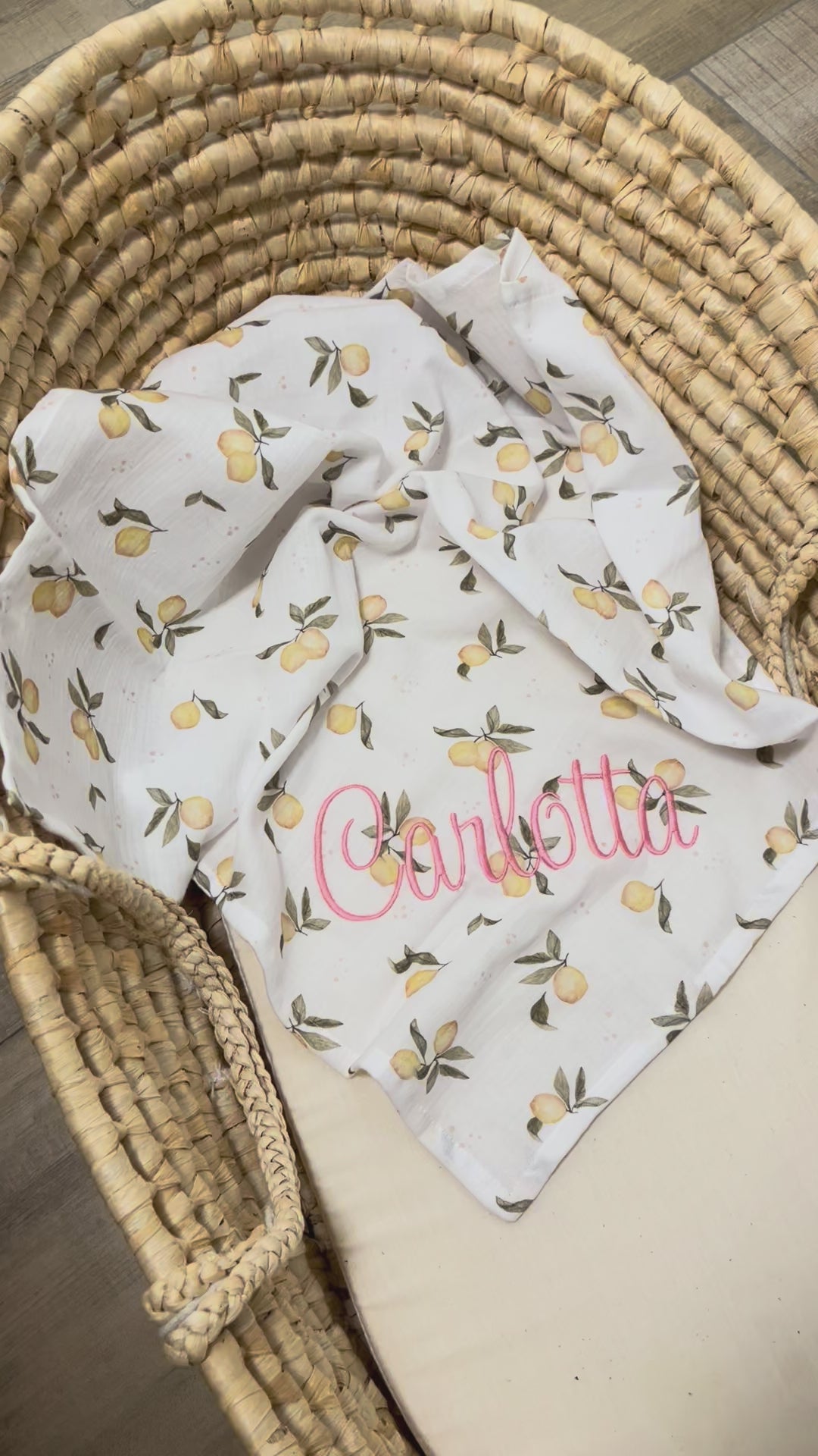 Muslin cloth "Lemons"