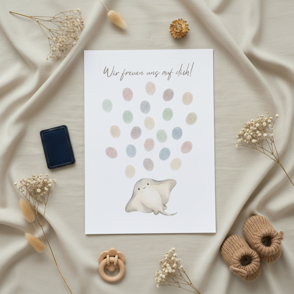 Rochen Poster – Flat Lay