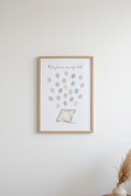 Rochen Poster – Rahmen an weißer Wand