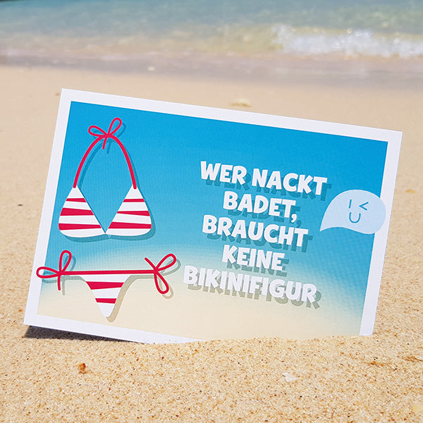 Karte “Bikinifigur"