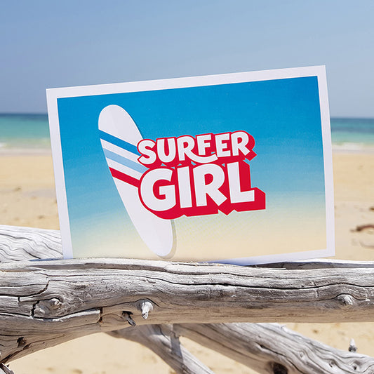 Karte “Surfer Girl"