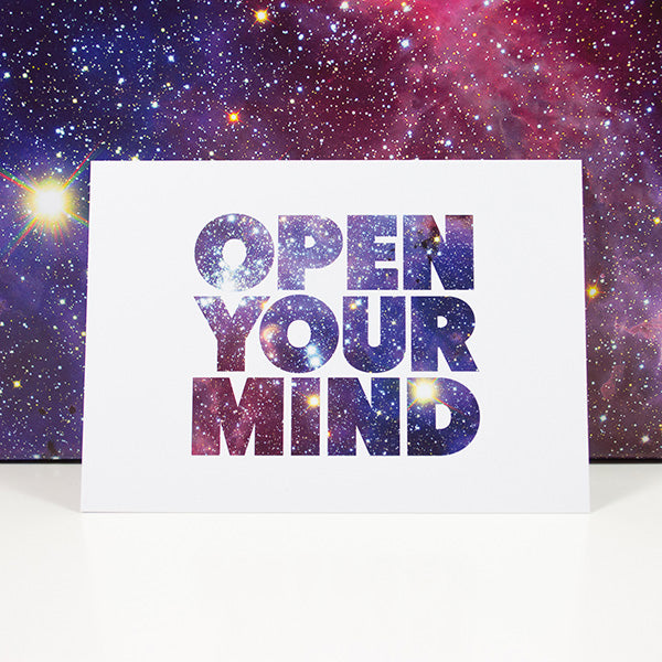 Karte “Open your mind"