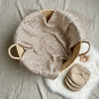 Square leopard musselin flatlay