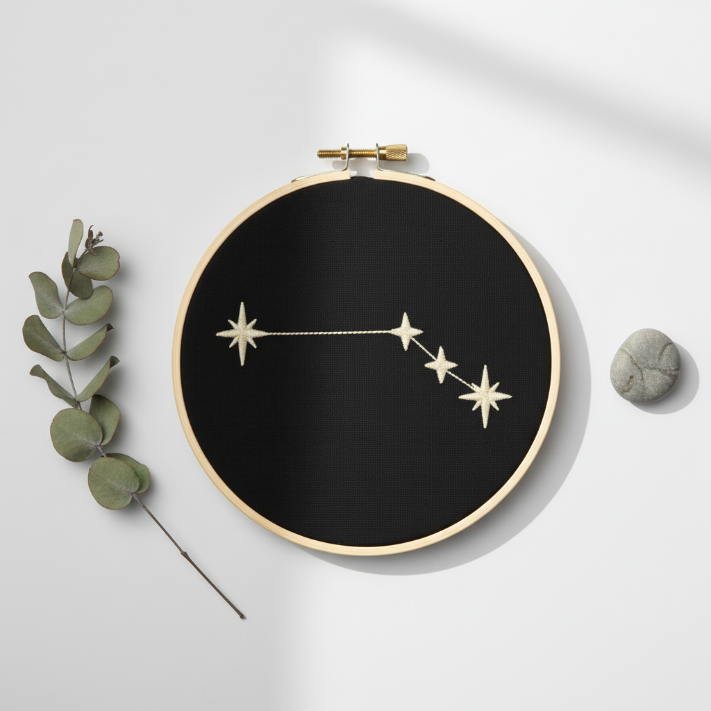Stickrahmen Aries minimalistisch