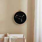 Stickrahmen Gemini an Nursery-Wand