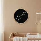 Stickrahmen Scorpio an Nursery-Wand