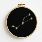 Deko-Stickrahmen Sternzeichen Stier | Taurus | handgefertigt in Deutschland