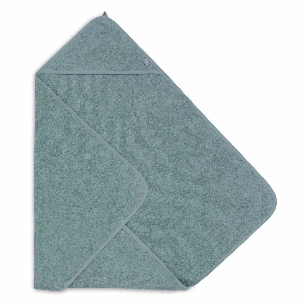 Kapuzenhandtuch Frottee sea green – personalisiertes Geschenk zur Geburt
