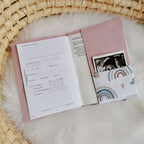 Maternity passport cover "Rainbow", pastel