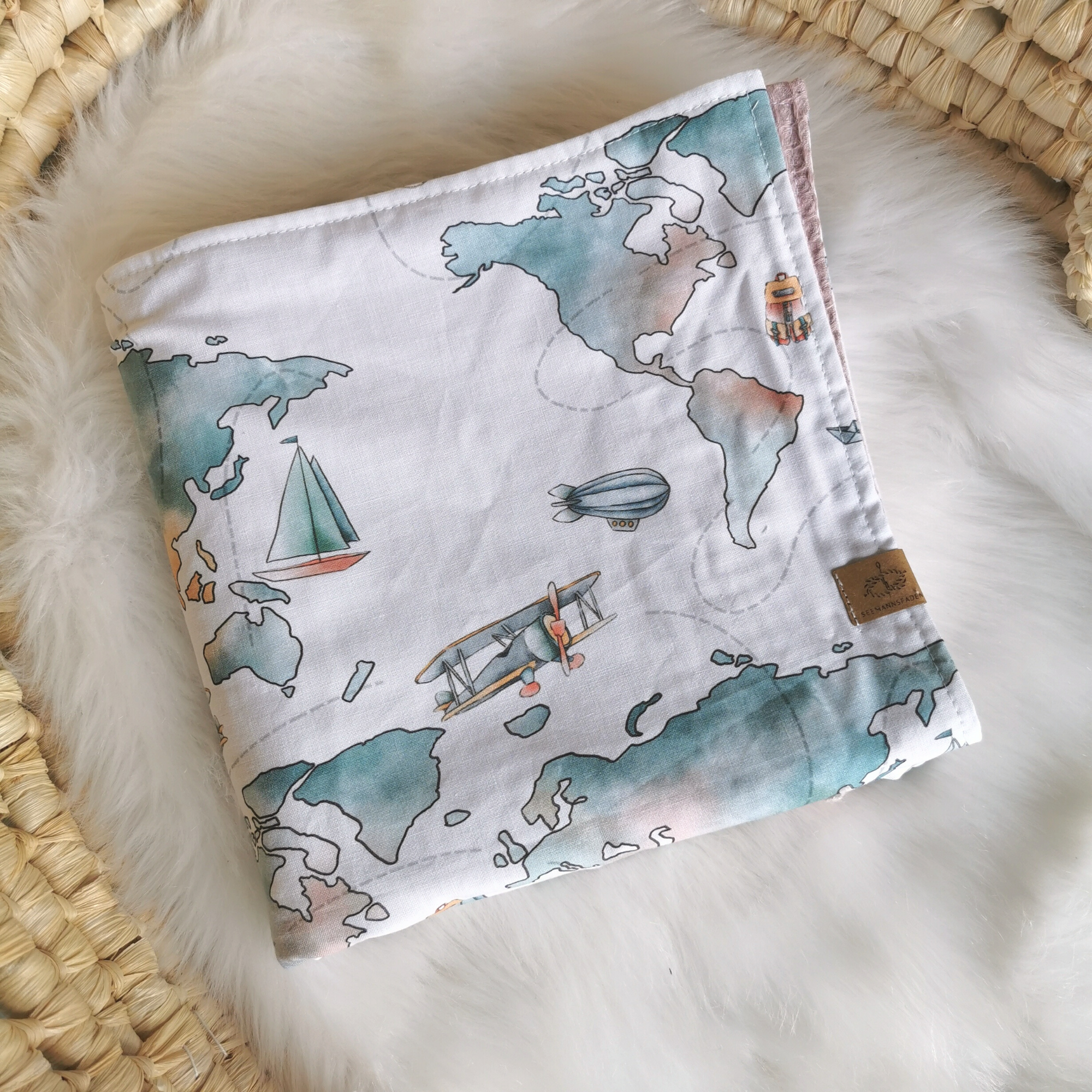 Couverture bébé "Tour du monde" 