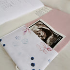 Maternity Passport Cover "Leaves &amp; Dots"