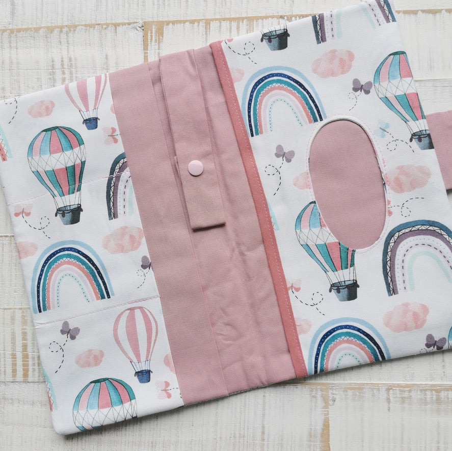 Diaper bag "Balloons", pink