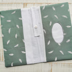 Diaper bag "Feathers", green
