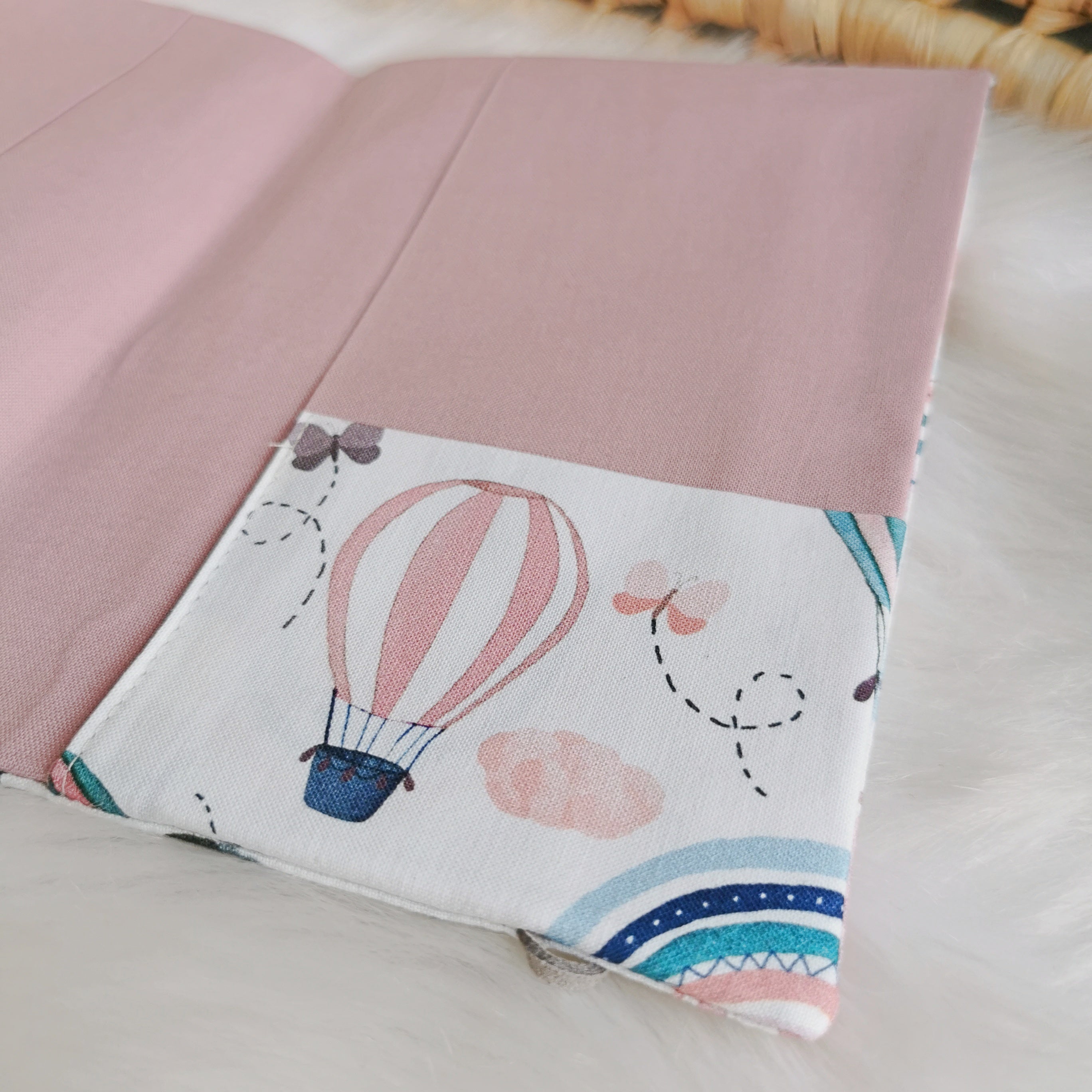 Etui passeport maternité "Balloons", rose