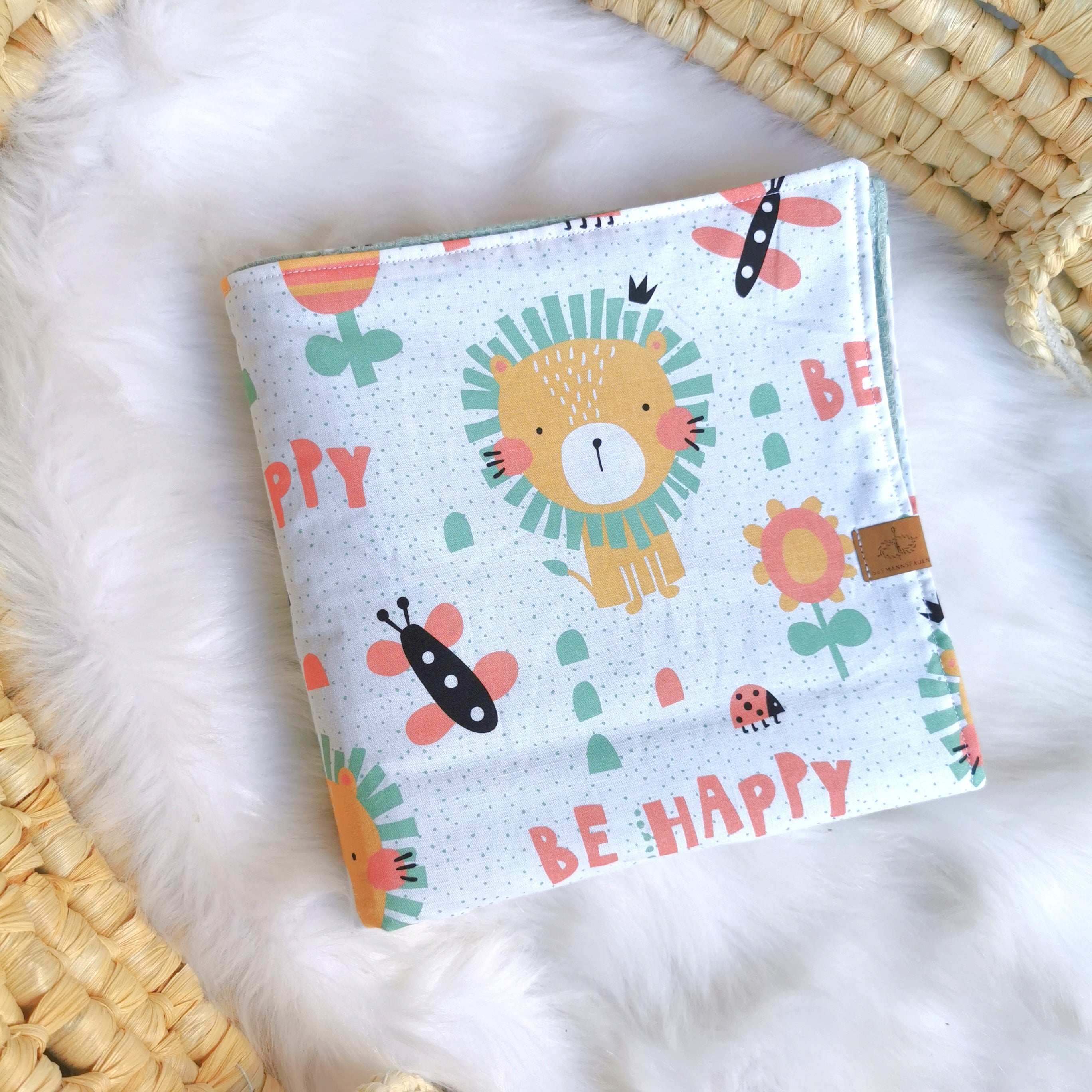 Baby blanket “Be happy”
