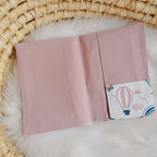 Maternity passport cover "Balloons", pink