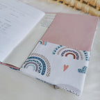 Maternity passport cover "Rainbow", pastel