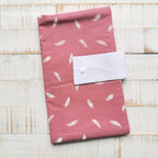 Diaper bag "Feathers", pink
