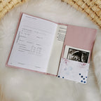 Maternity Passport Cover "Leaves &amp; Dots"