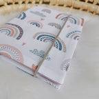 Maternity passport cover "Rainbow", pastel