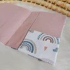 Maternity passport cover "Rainbow", pastel