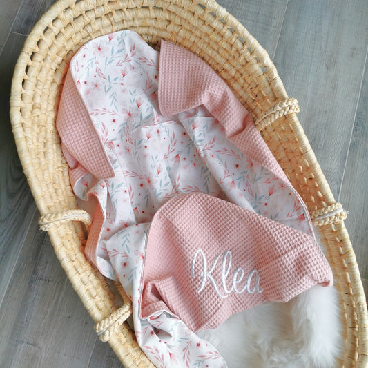 Baby Blanket “Pastel Flowers”