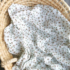 Mousseline "fleurs des prés" en coton bio