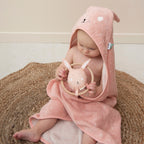 Serviette à capuche "Mme Lapin"